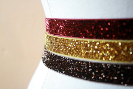 gold sparkly belt