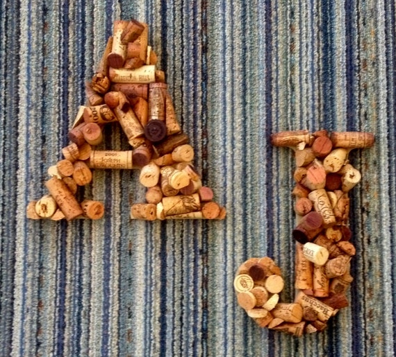 Cork Letters by StargazinDesigns on Etsy