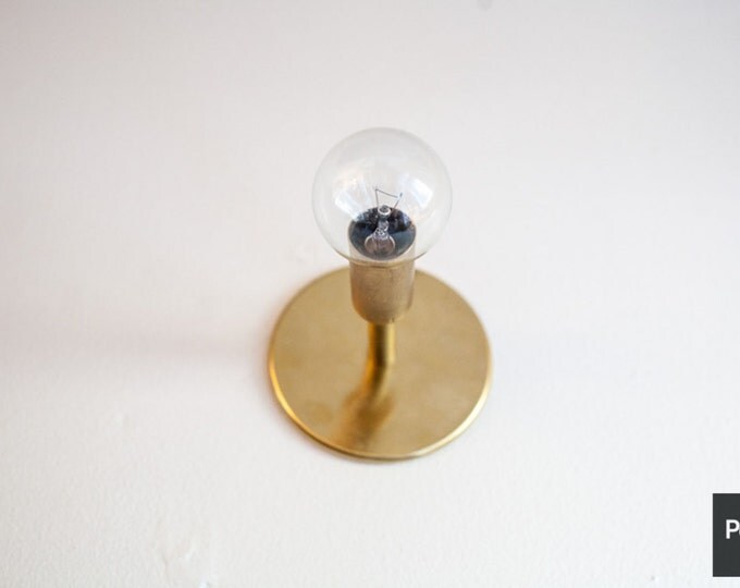 Minimal Brass Wall or Ceiling Light