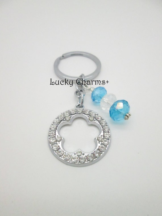 Items similar to SILHOUETTE Key,keychain,beaded jewelry,Girl jewelry