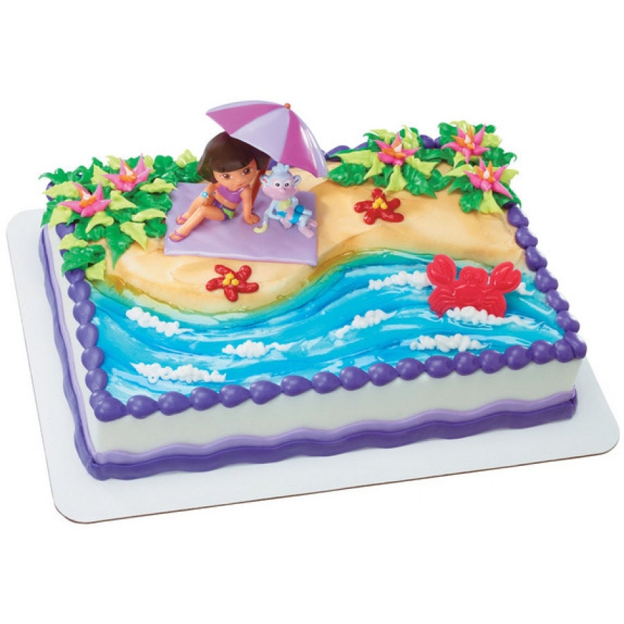 Dora Beach Fun Cake Kit By Cakepartystop On Etsy