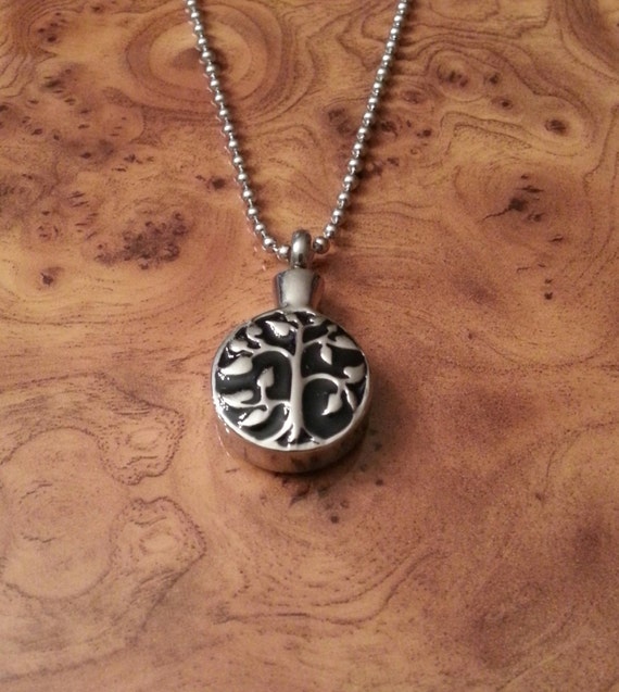 Urn Pendant Cremation Pendant Tree of Life Pendant by K9StampArt