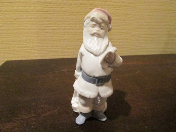 Lladro Porcelain 1991 Santa Claus Ornament