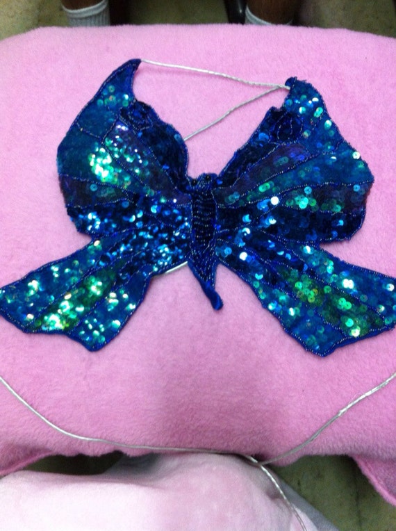 Sequined butterfly top