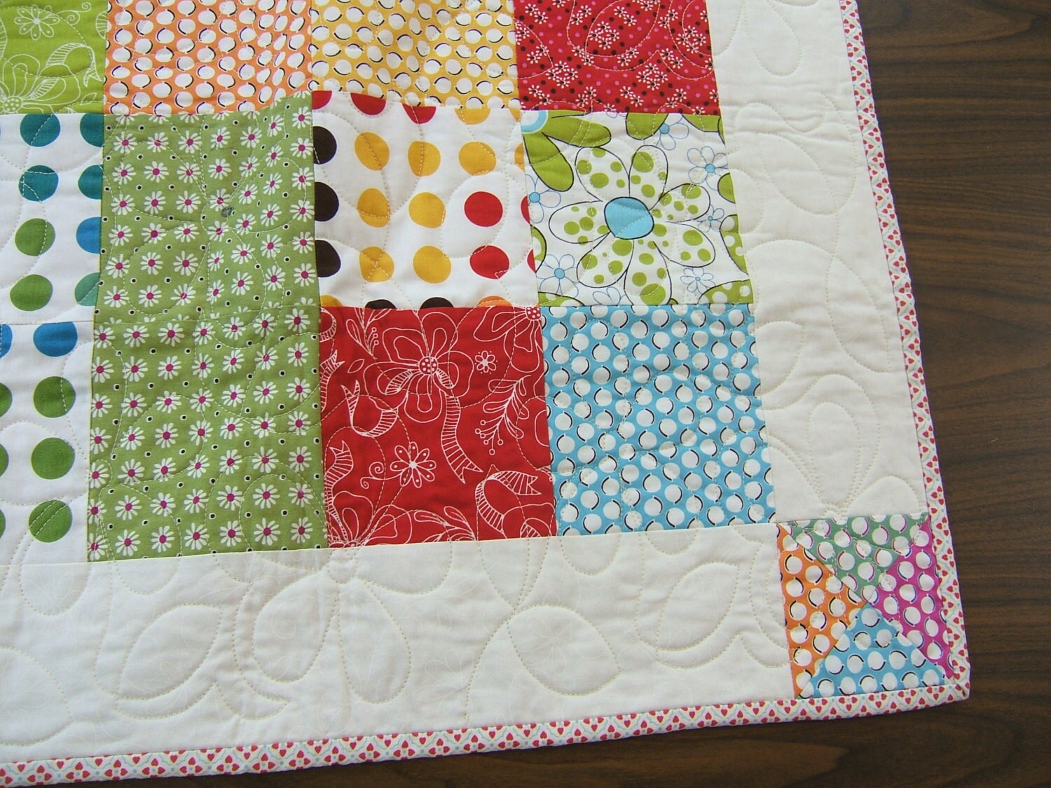 Funky Lap Quilt Multi Colored Quilt Teenager Quilt Hippy