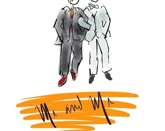 Gay Wedding Card, Gay Marriage, Same sex Marriage, Same sex wedding, Gay Couple