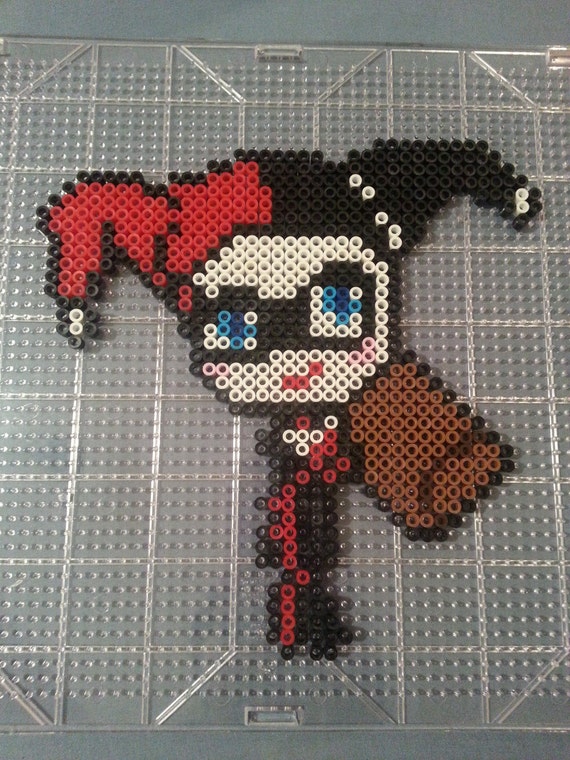 hama bead joker Items to Perler Etsy Bead on Quinn Harley Figure similar