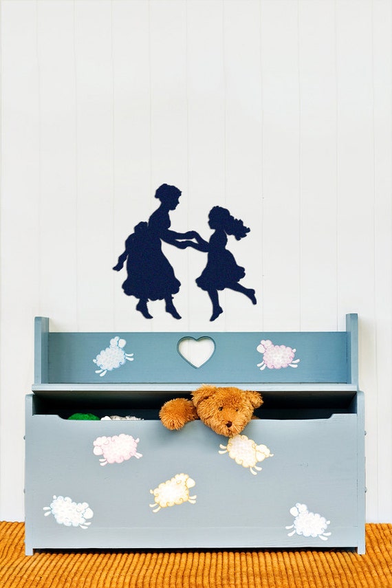 Old Style Children room Velvet Wall Decal  Kids by Mirshkastudio