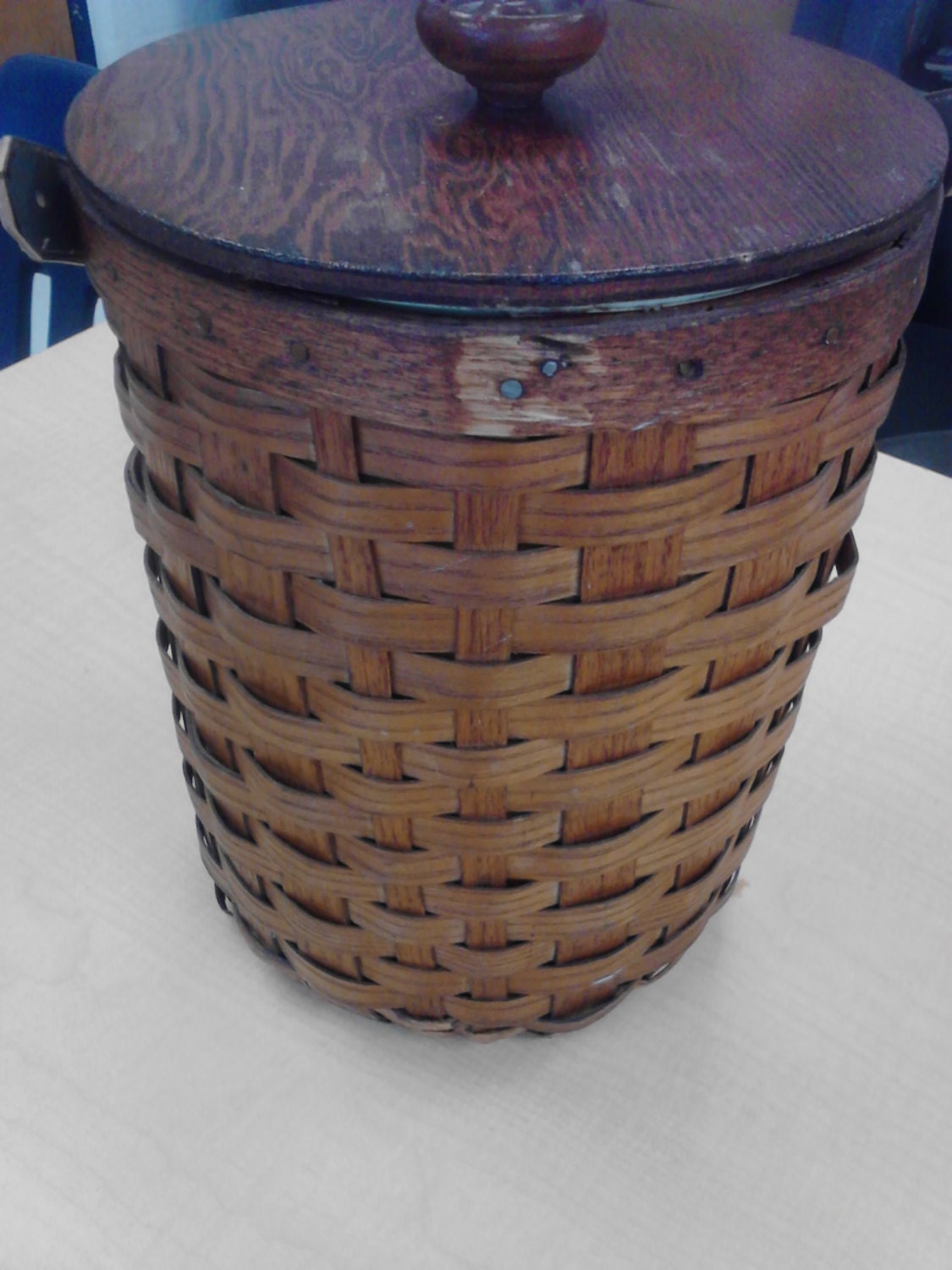 SALE! Vintage Peterboro wooden basket/ wooden basket/ vintage cooler