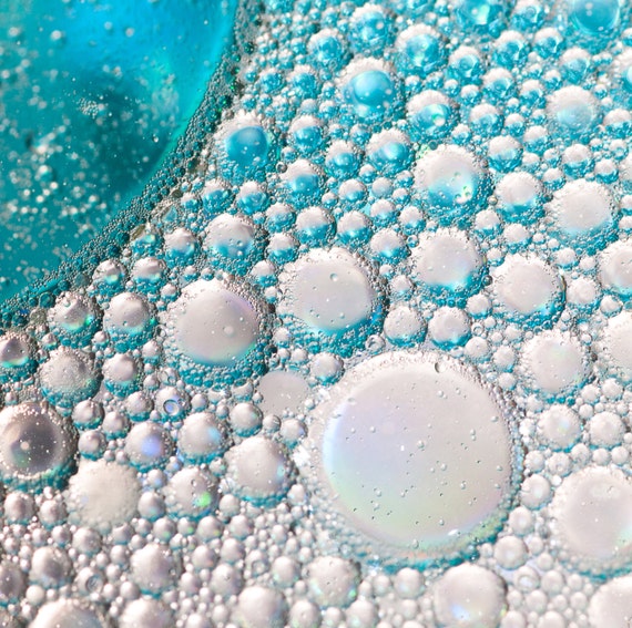 Items similar to Abstract Blue Bubble Photography Decor | Zen Modern ...