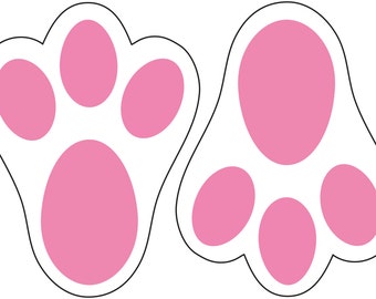 Easter Bunny Paw Prints - Print off, and surprise your children on ...