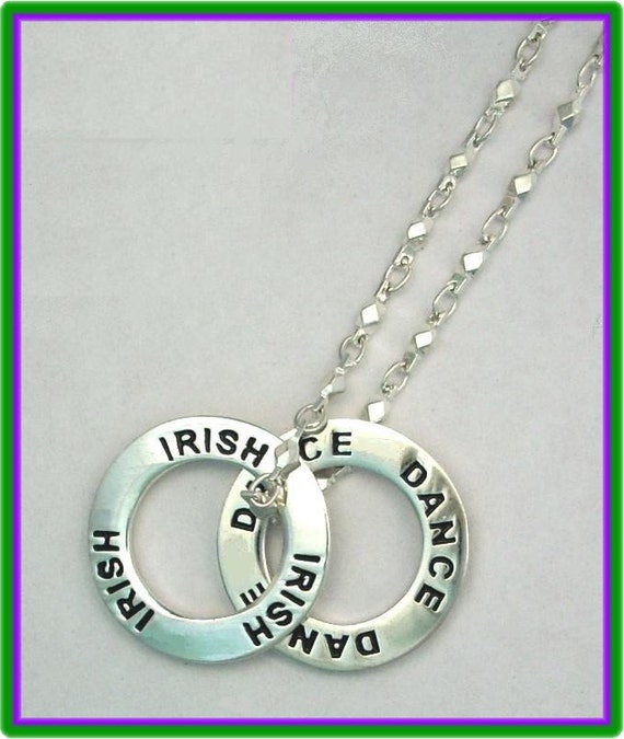 IRISH DANCE Stacking Message Ring Necklace Gift Boxed by Triskelt
