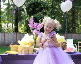 RAPUNZEL dress TUTU dress costume for toddlers and girls fun for special occasion or birthday party costume