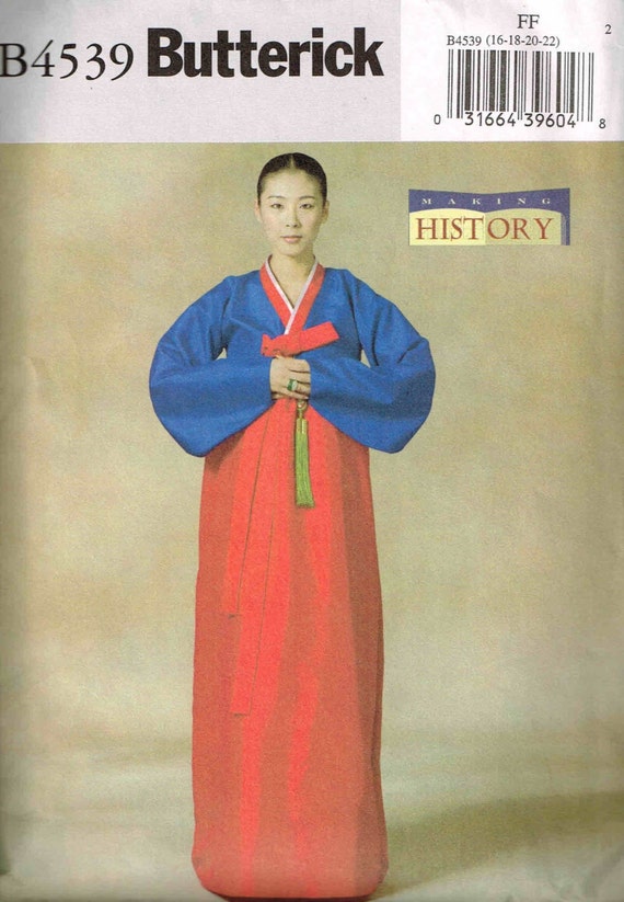 Traditional Korean  Wedding Han Bok  Dress Sewing Pattern 