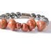 Black Magnetic Hematite Bracelet with Agate, Holistic Health, Pain Relief, Arthritis Jewelry
