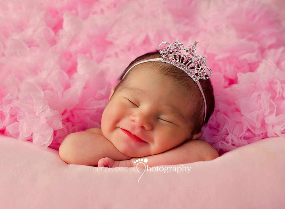 Pink Tiara Headband Baby Headband Baby Tiara Princess