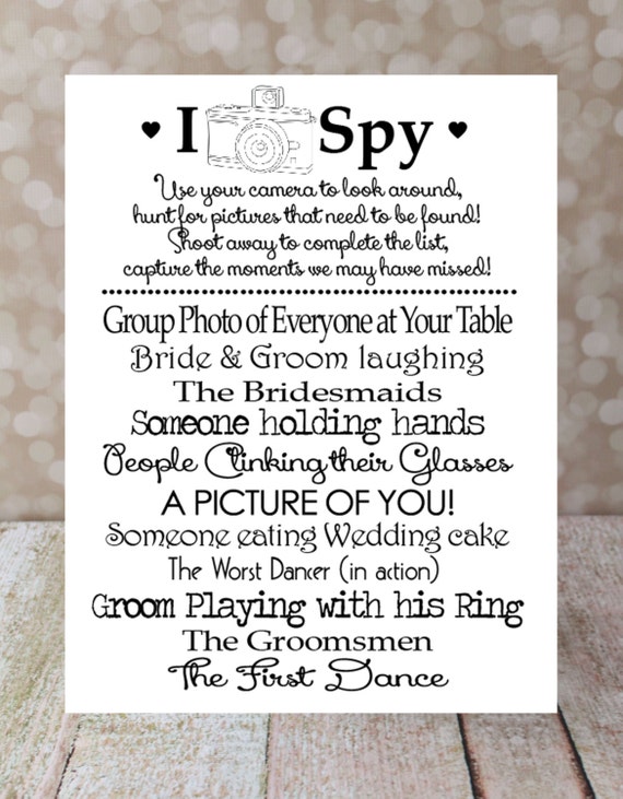 i spy wedding game instant download diy by ourhobbytoyourhome