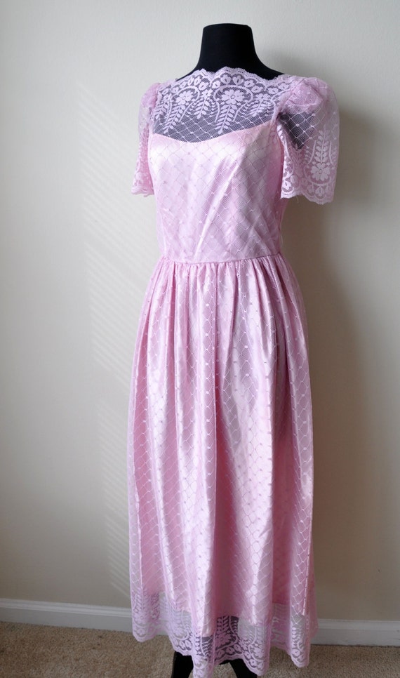 Lavender Tea Length Dress 5