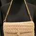 Natural Raffia Beaded Handbag Clutch