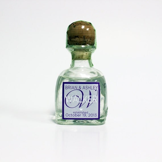 Custom Patron Tequlia Mini Bottle Labels by LiquidCourage on Etsy