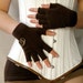 Brown Steampunk Cut-Off Gloves One Size Fits All