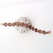 Vintage Mens Copper Bracelet Guys Jewelry Dude Accessories Leaf Design Gifts for Him 12 Links