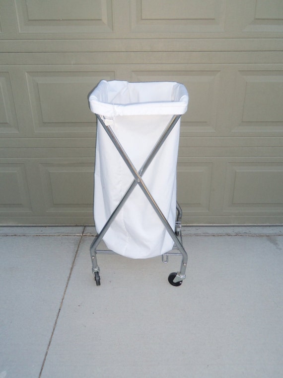 Classic Vintage Style Metal Laundry Hamper by BoiseRiverGoods