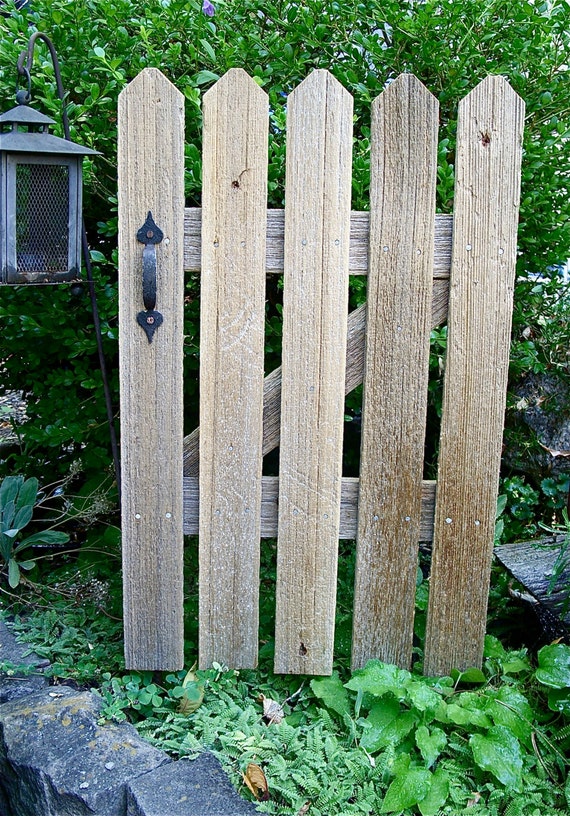Rustic Cedar Picket Fence Gate Accent Panel by MiscKDesigns
