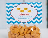Custom Printable Goldfish Valentine Treat Bag Topper Il_170x135