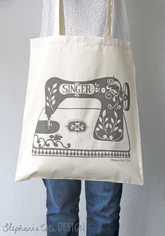 Handy Eco Tote Bag: The Heritage Sewing Machine