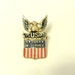Coro Sterling Silver U.S. Eagle Pin - Son in Service WWII Era - Pat Pend