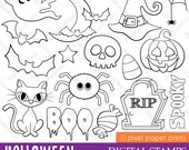 Halloween elements - Digital stamps Il_170x135