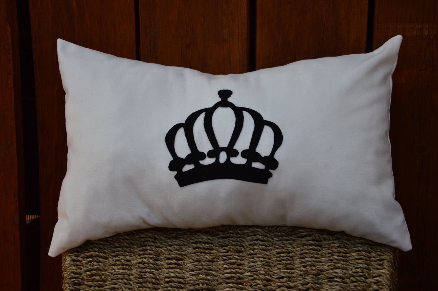 18X12 Princess / Queen Crown Pillow Cover