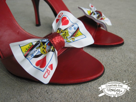 Items similar to Custom real Playing Card shoe clips set on Etsy