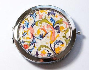 Venetian mirror, Pocket mirror, compact mirror, venetian compact mirror, mirror, venetian design, abstract design (2742)