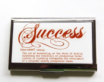 Business Card Case, Card case, business card holder, Success, Dictionary, Business Success (3089)