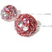 Red Rhinestone Hair Jewelry Bobby Pins (2)