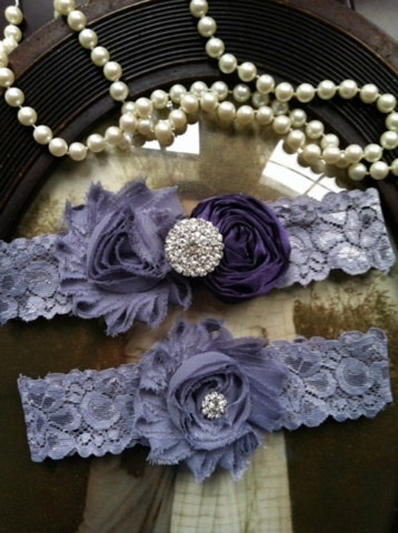 Wedding Garter Eggplant purple garter Garters Toss