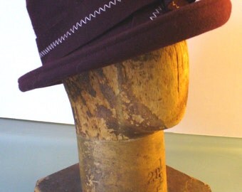Made in Italy Lady Rachel Burgandy Wool Hat