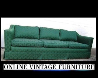 1940s vintage sofa couch davenport long mid century midcentury mid-century modern retro Hollywood regency art deco living room