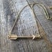 Cupid's Arrow Necklace with Gold Filled Chain