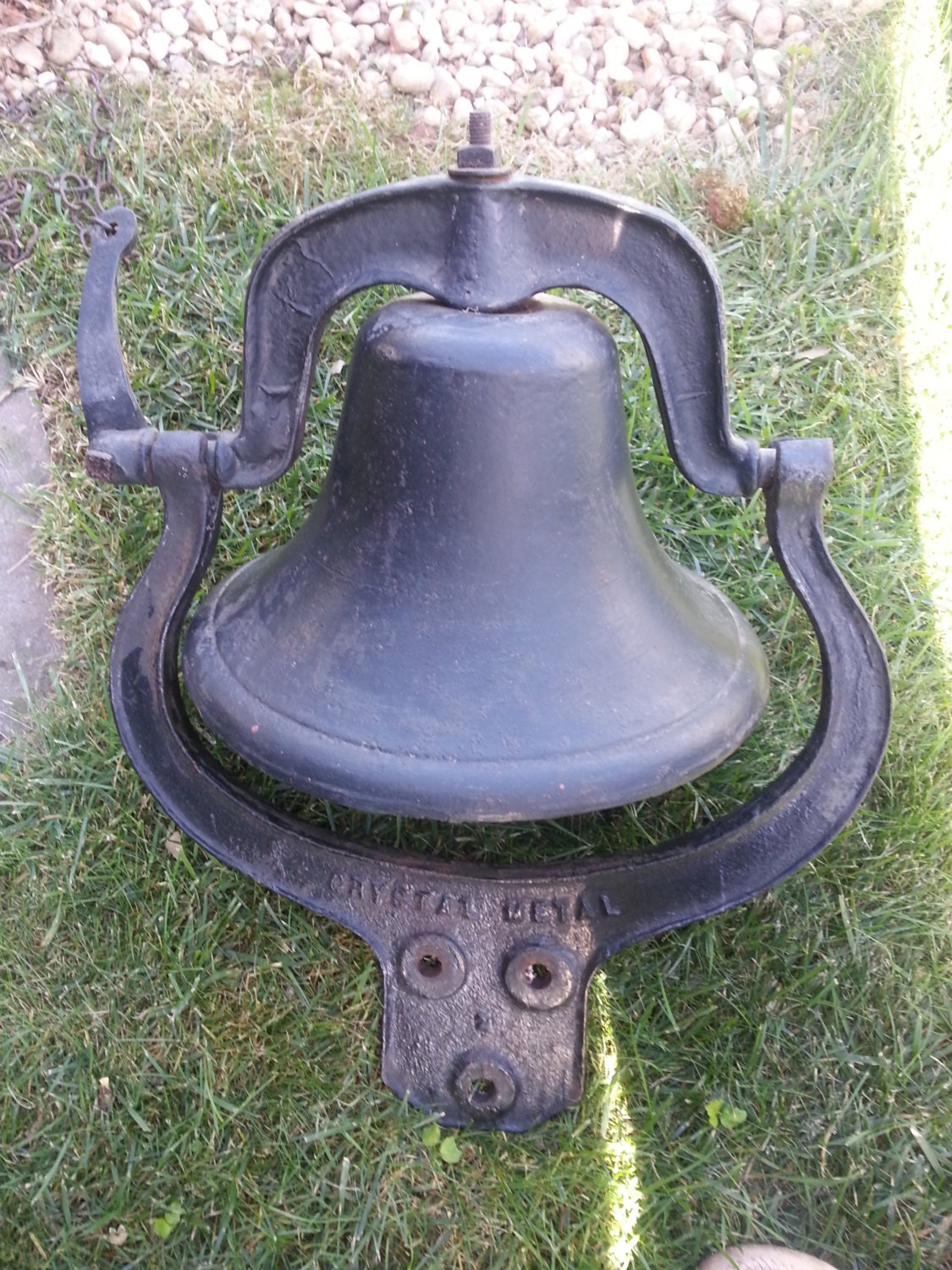 Reserved Antique 1800s Bell And Yoke Complete Cast Iron School