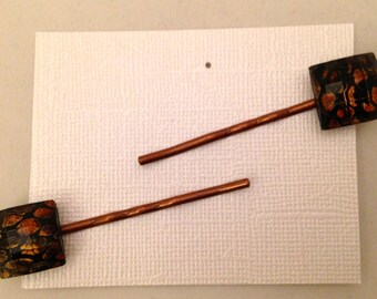 Cheetah Print Bobbie Pins, Set of 2