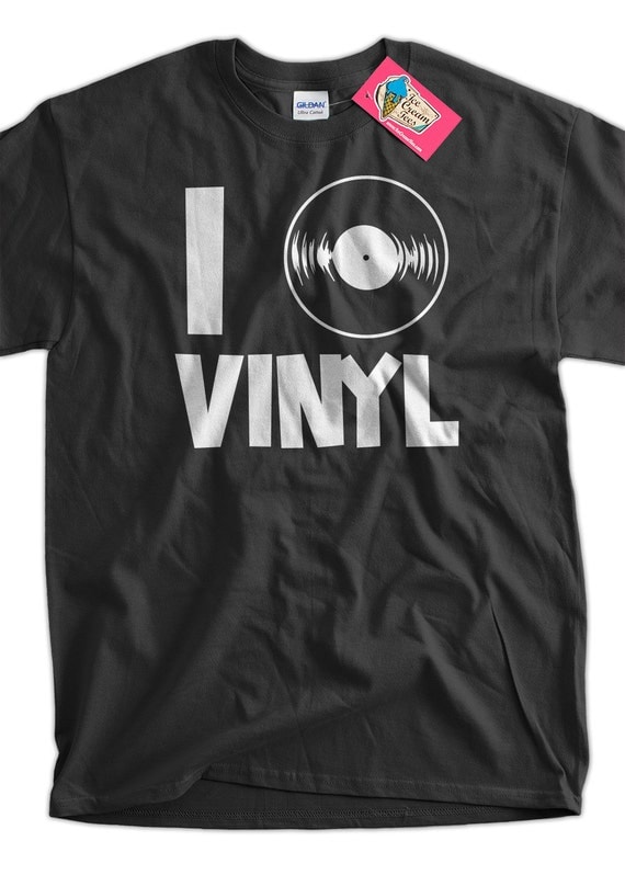 I Heart Love Vinyl Screen Printed TShirt Tee Shirt T Shirt