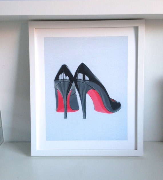 SALE Louboutin Heels Art Print 10 X12