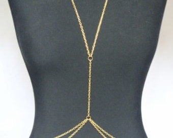 Rouelle LAYLA 18 Karat Gold Bodypiece: body piece, body chain, belly ...