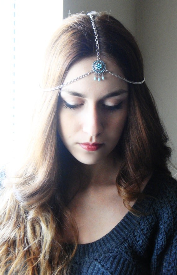 Fairuz Head Chain Headdress Gypsy Head Piece Bohemian