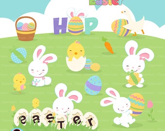 Easter Bunny Rabbit Clip Art