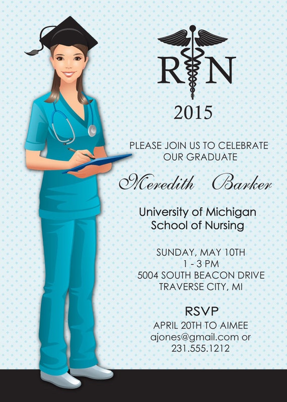 Nursing Graduation Invitations 3