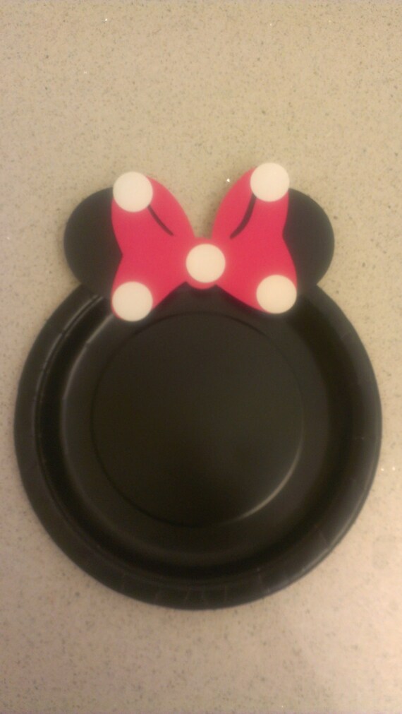 Minnie Mouse Birthday Party Dinner Plates Hot Pink Set of 12